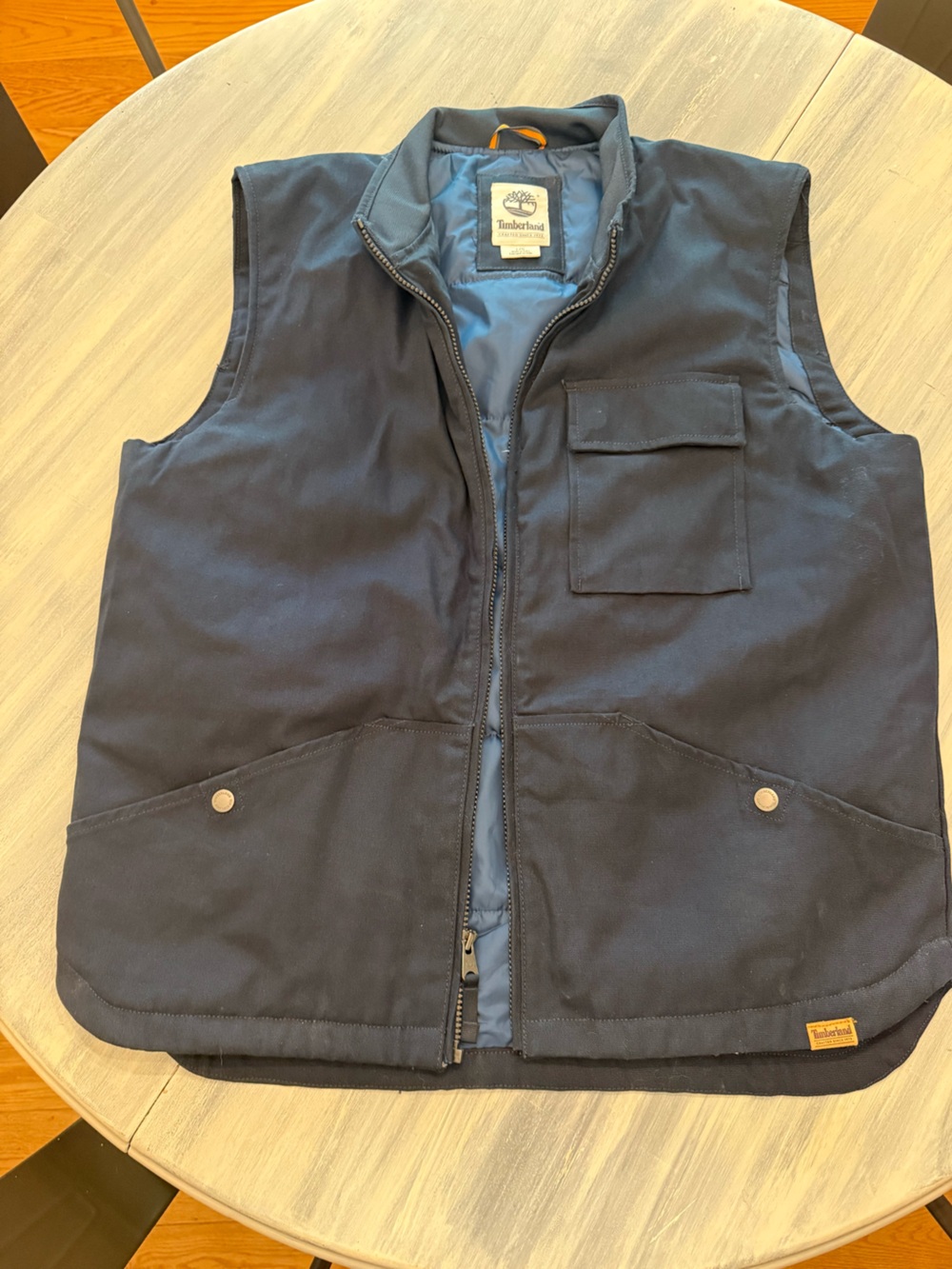Timberland Quilted Utility Vest Navy Men’s Large
